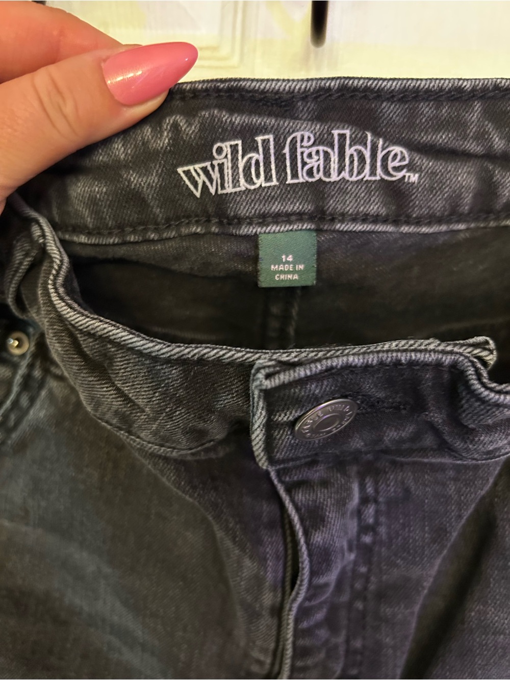 wild fable High-Rise Black Wash Jeans